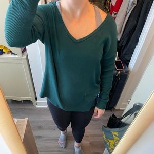 American eagle cozy green sweater